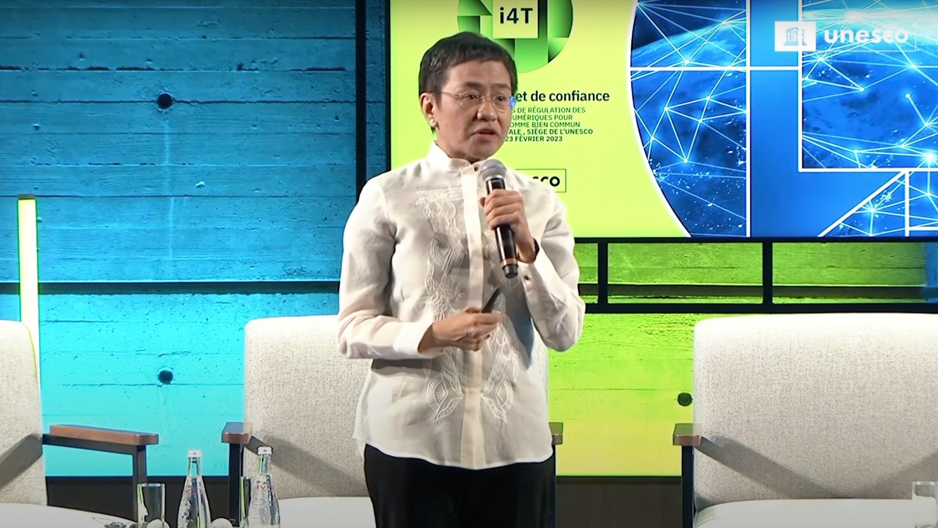 Maria Ressa at UNESCO Internet for Trust conference: Algorithms undermine right to facts