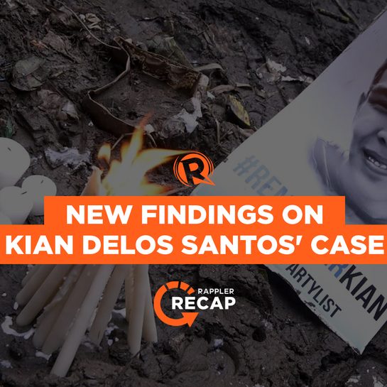 Rappler Recap: New findings on the Kian delos Santos case