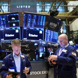 Stocks gain, yields dip after US data; Fed eyed