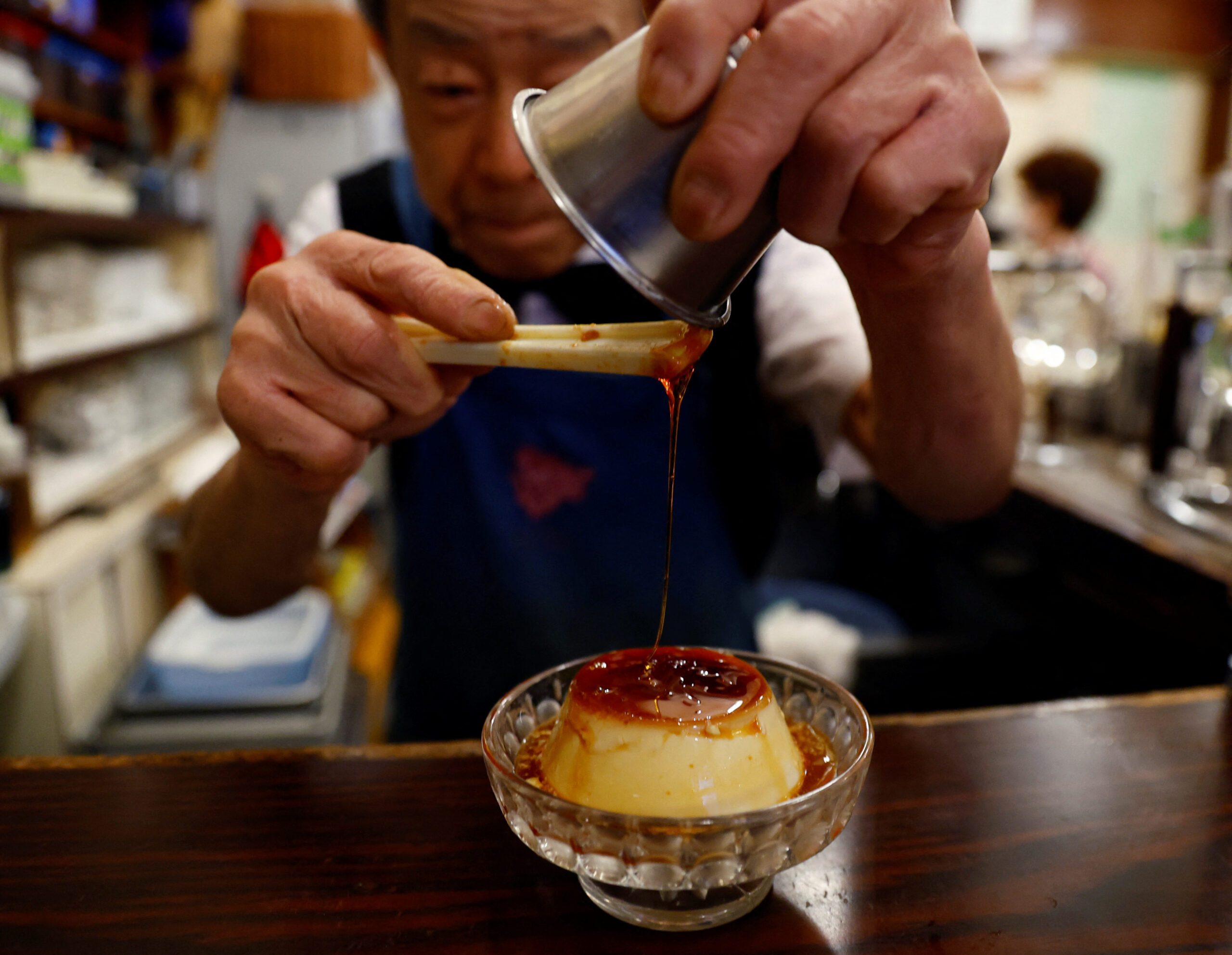 Tokyo coffee shop made famous on Tiktok draws returning tourists hungry for pudding