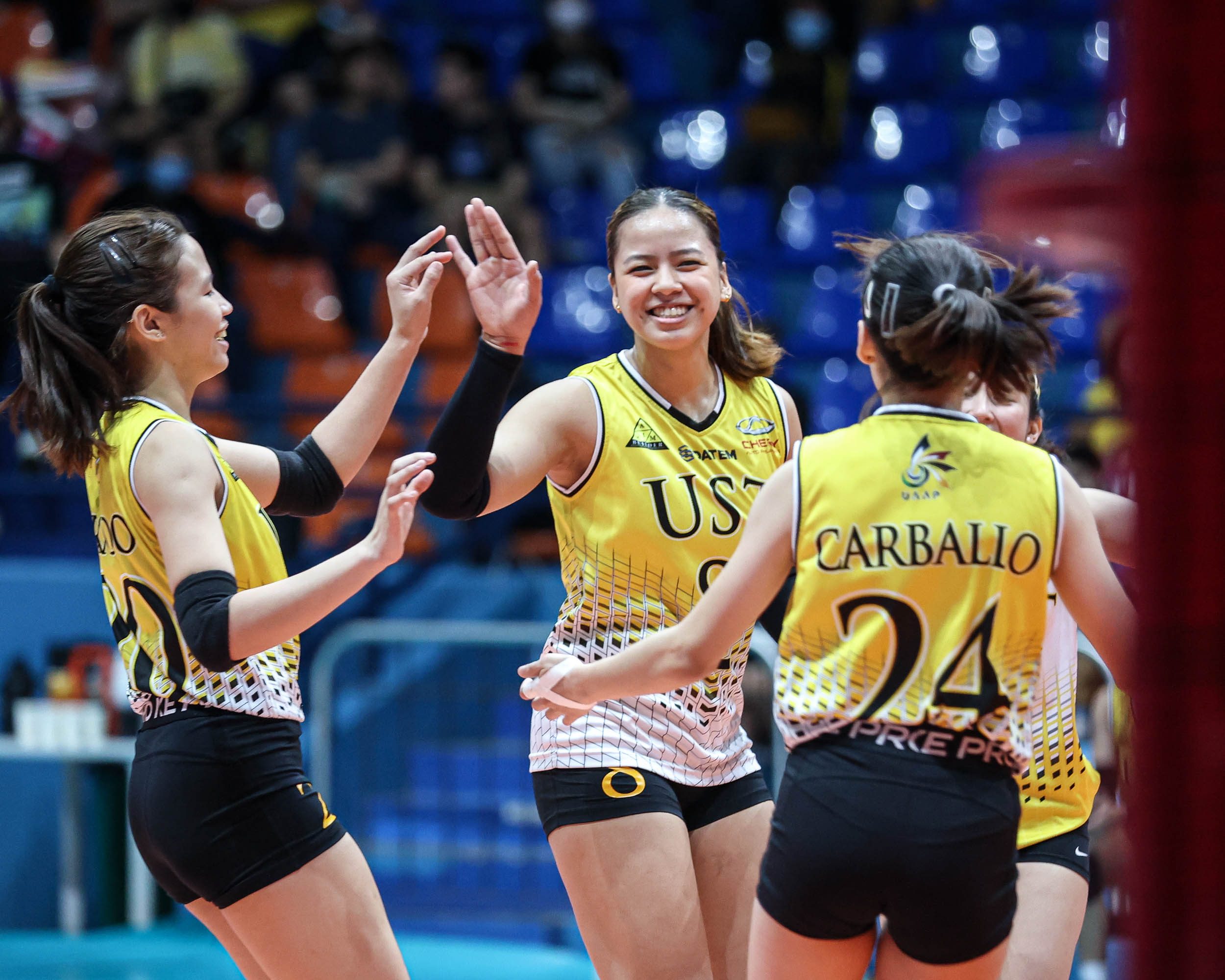 UST overpowers UE after first-set meltdown