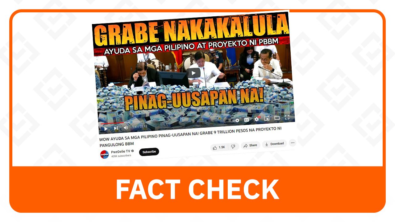 FACT CHECK: Marcos administration’s cash aid not worth P9 trillion