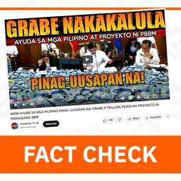 FACT CHECK: Marcos administration’s cash aid not worth P9 trillion