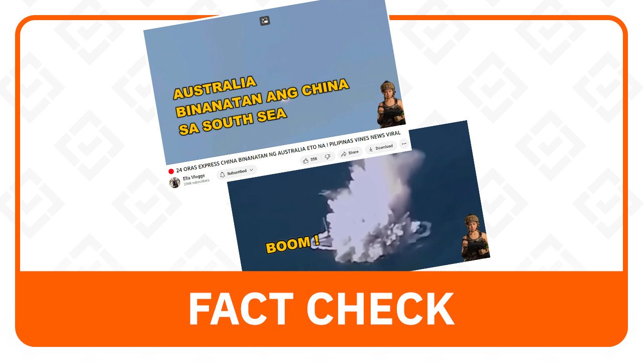 FACT CHECK: Video falsely shows Chinese ship bombed by Australia