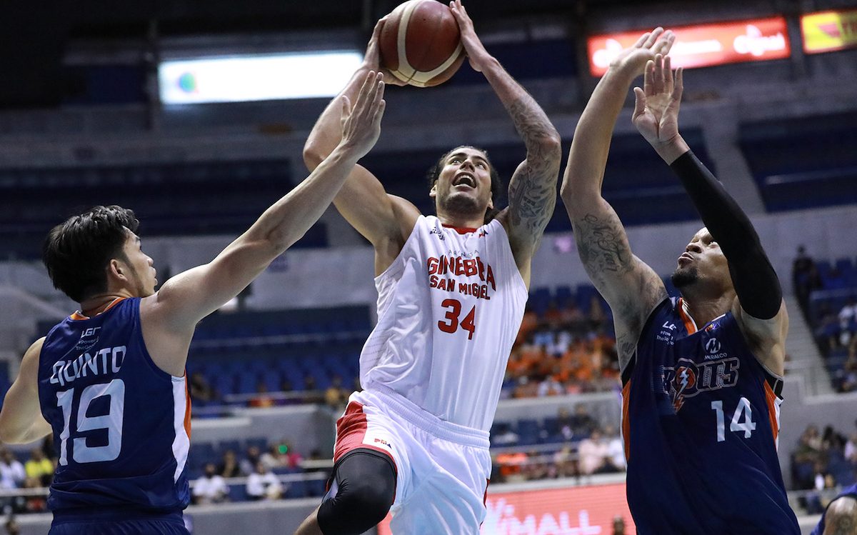Ginebra welcomes back stars from Gilas Pilipinas, frustrates Meralco in comeback win