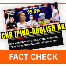 FACT CHECK: The PH gov’t is not abolishing the Commission on Human Rights