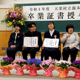 Last students graduate: School closures spread in aging Japan