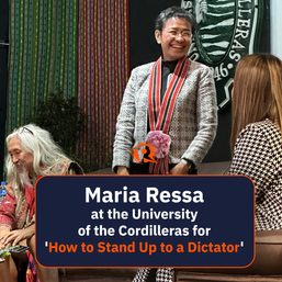 WATCH: Maria Ressa at the University of the Cordilleras for ‘How to Stand Up to a Dictator’