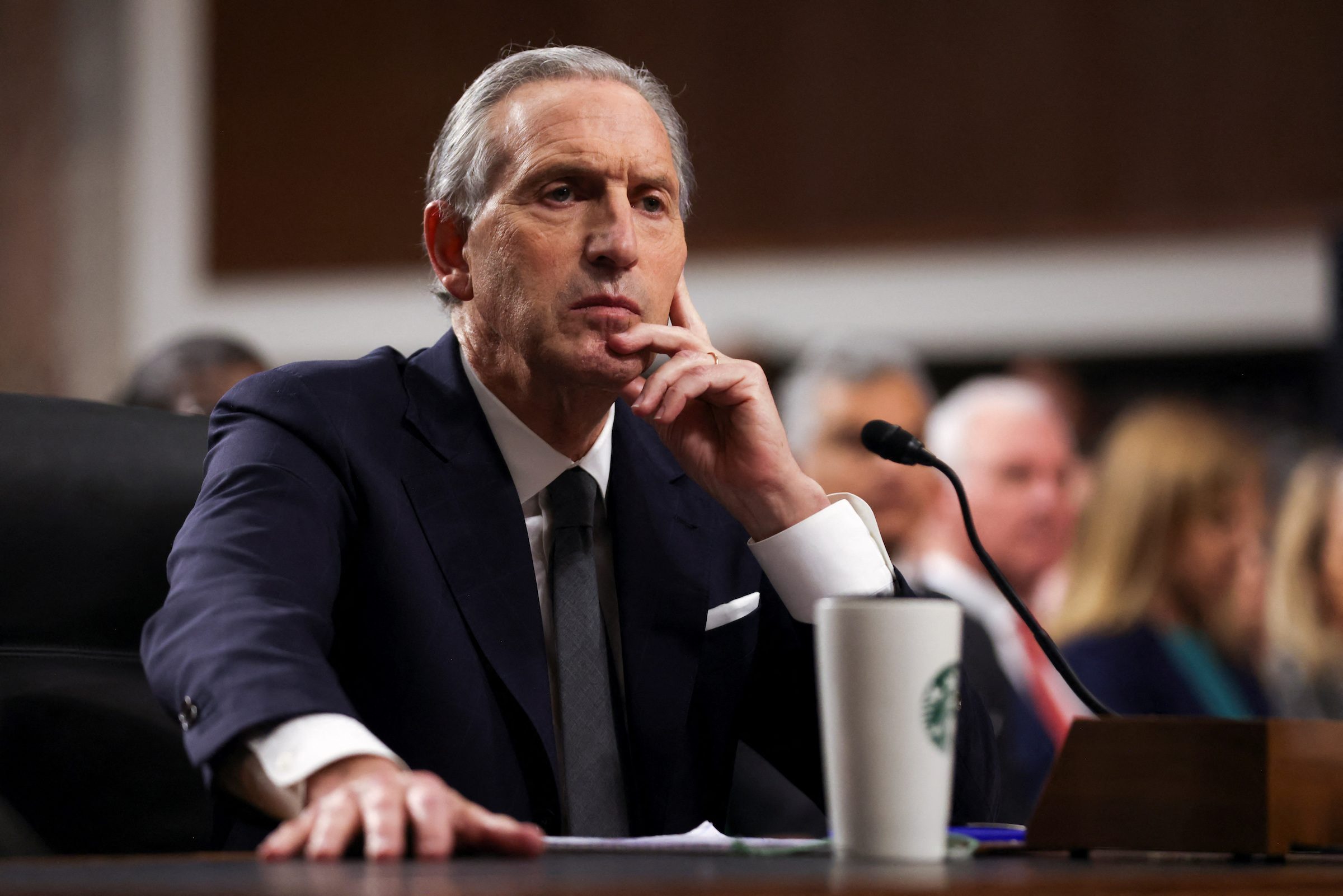 Starbucks’ ex-CEO Schultz resists ‘union busting’ claims by US senators