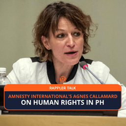 Rappler Talk: Amnesty International’s Agnes Callamard on human rights in PH