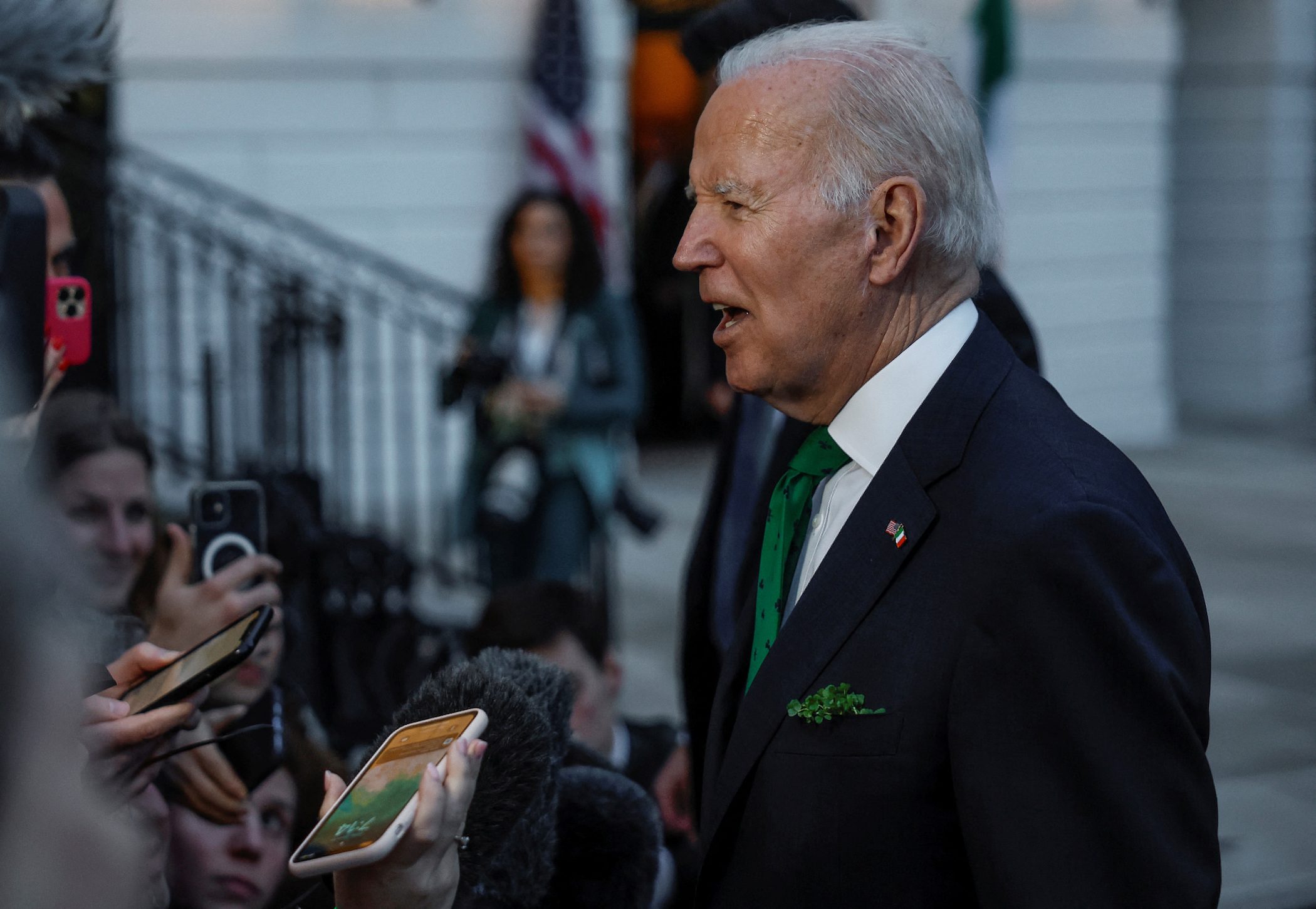 Biden says banking crisis has calmed down