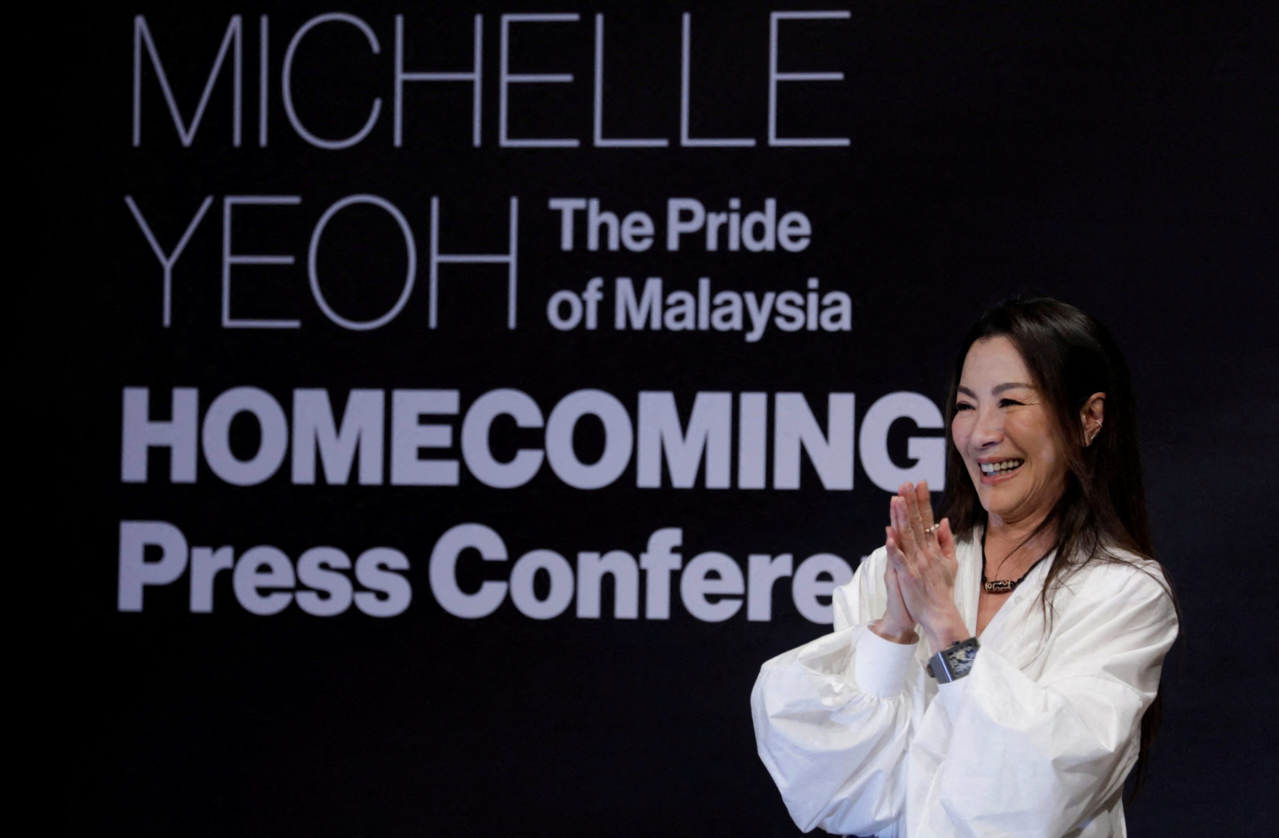 During Malaysia homecoming, Oscar winner Michelle Yeoh vows to nurture local film talent