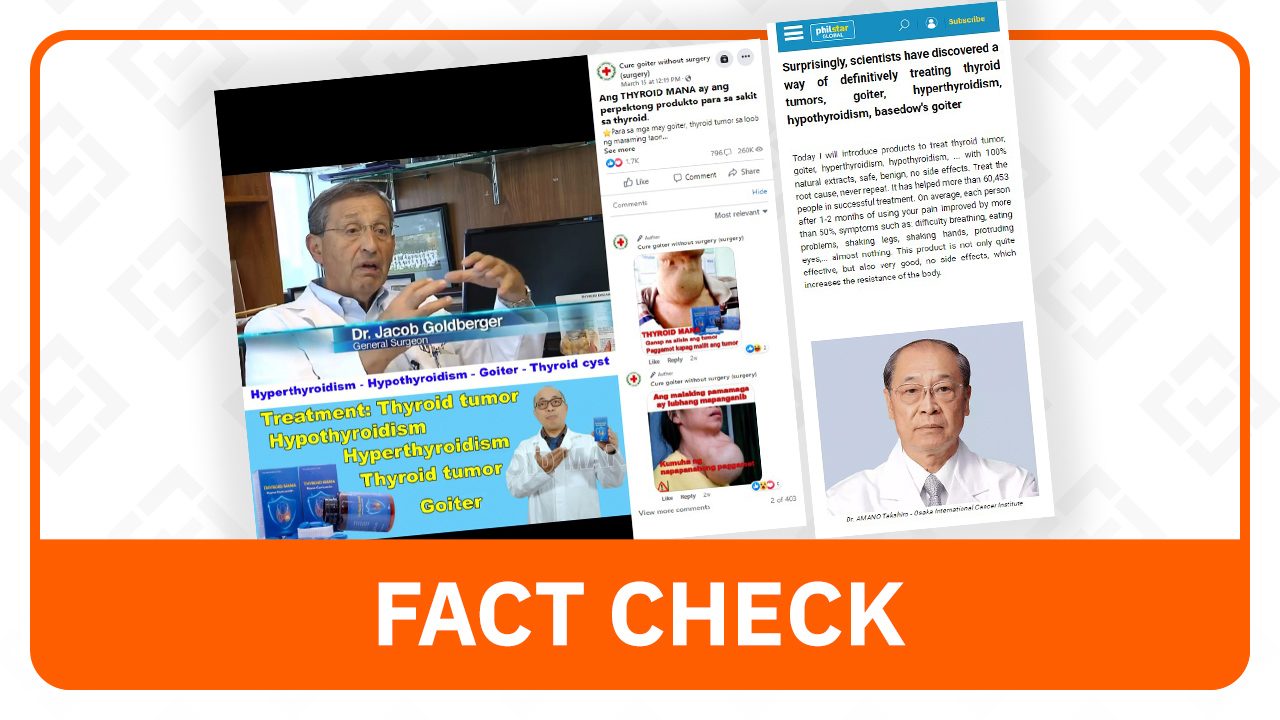 FACT CHECK: Ad of unregistered thyroid drug misrepresents foreign doctors