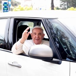 Pope Francis leaves hospital, saying ‘I’m still alive’
