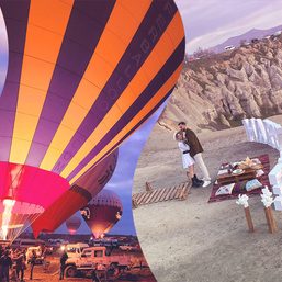 Smallness and other surprises: Flying in a big balloon in Cappadocia, Turkey