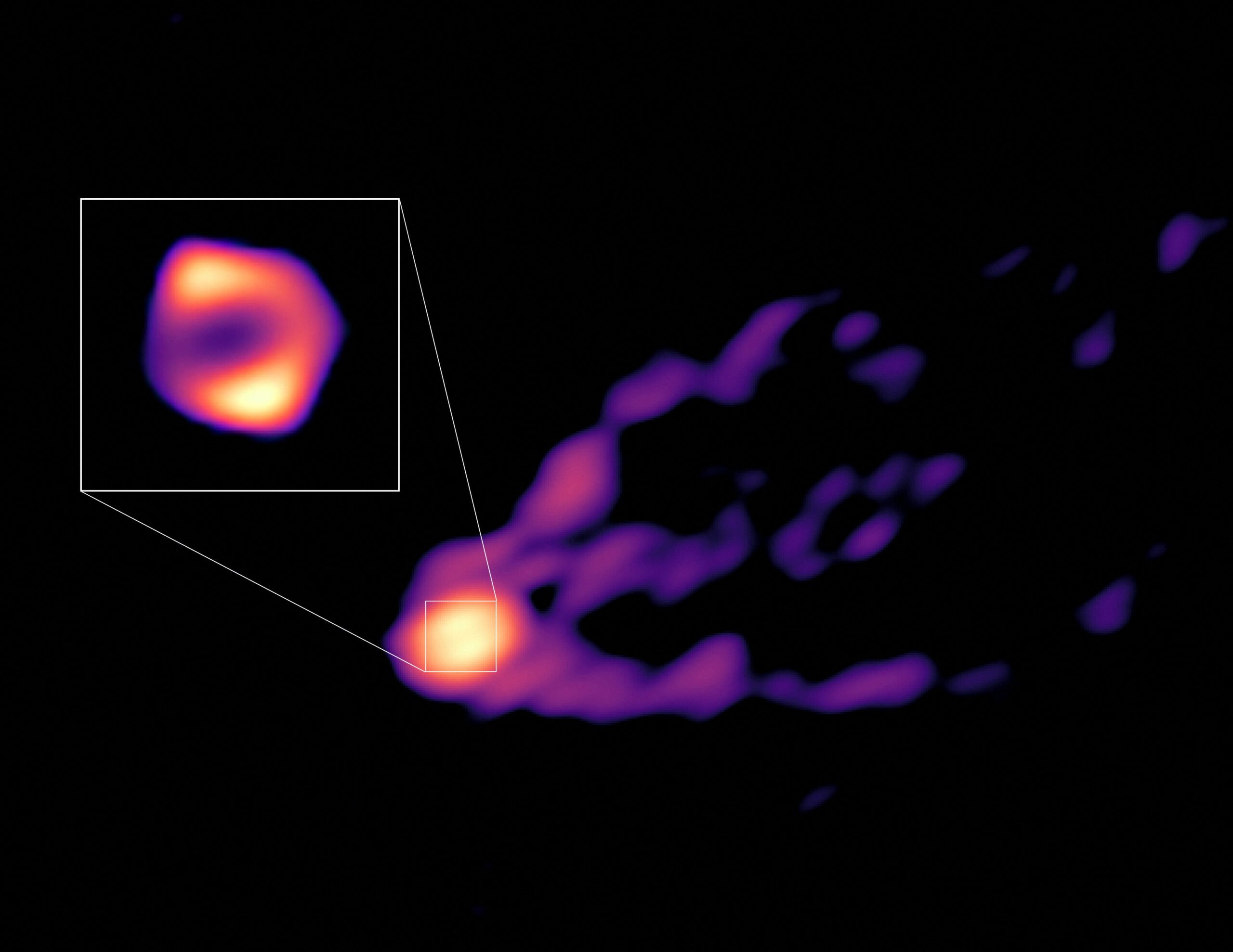 New image reveals violent events near a supermassive black hole