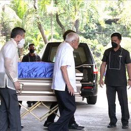Former foreign secretary Albert del Rosario laid to rest