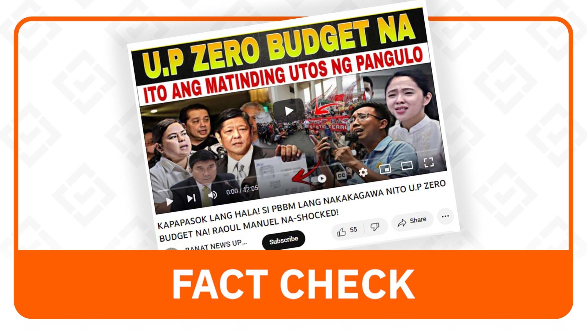FACT CHECK: UP has an allocation in the national budget