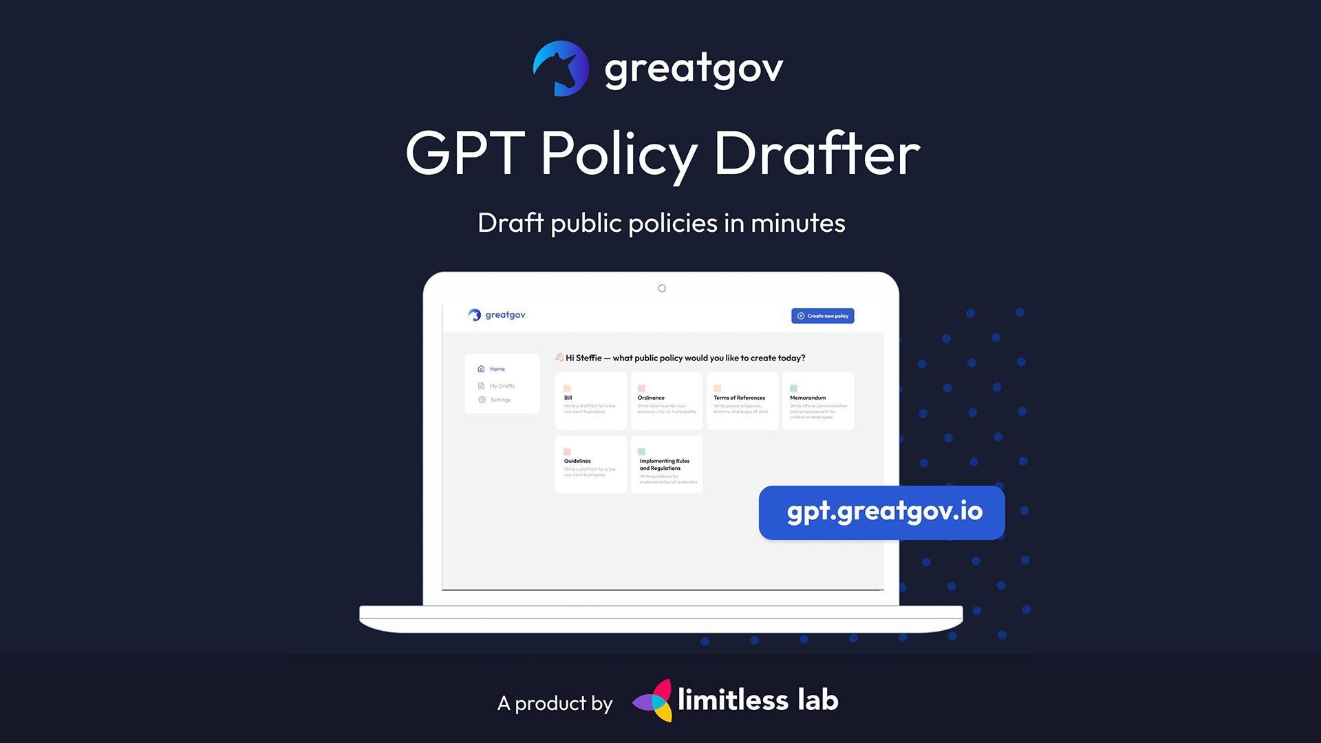 PH-based Limitless Lab launches GreatGov GPT, ‘AI tool for public policy writing’