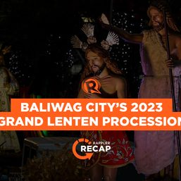 Rappler Recap: Baliwag City’s 2023 grand Lenten procession