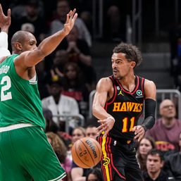 Trae Young, Hawks hack out first playoff win over Celtics