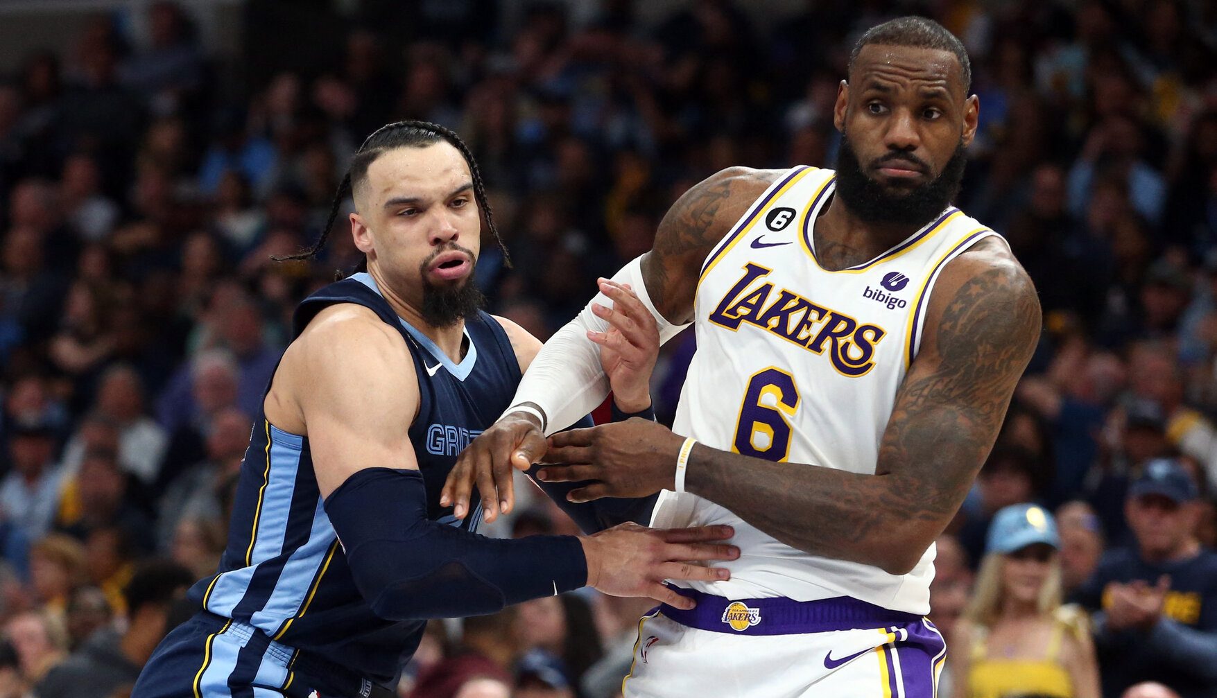 Dillon Brooks exchanges words with LeBron James -- 'I poke bears