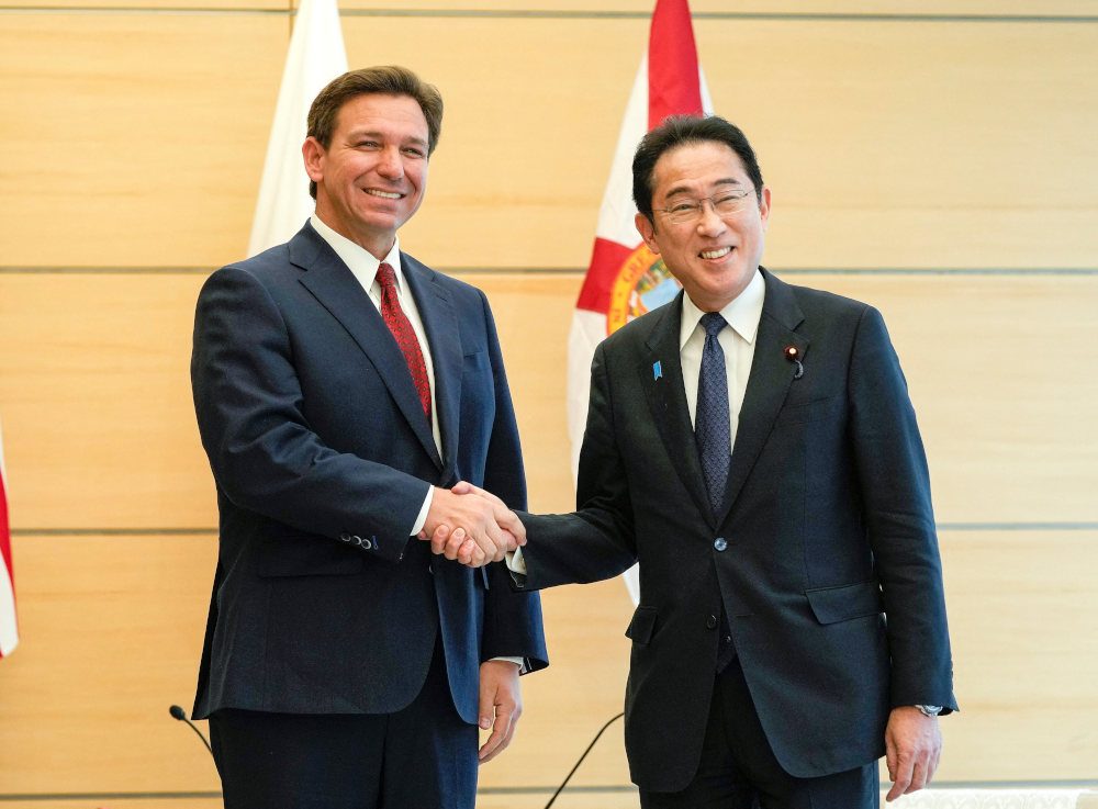 DeSantis praises ‘strong Japan’ military build-up in PM Kishida meeting