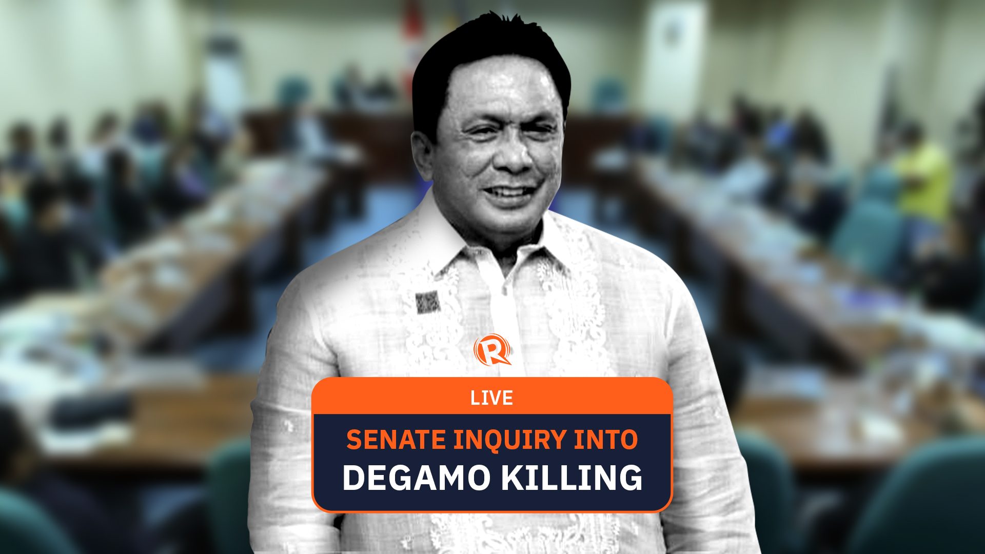 LIVESTREAM: Senate inquiry into Degamo killing