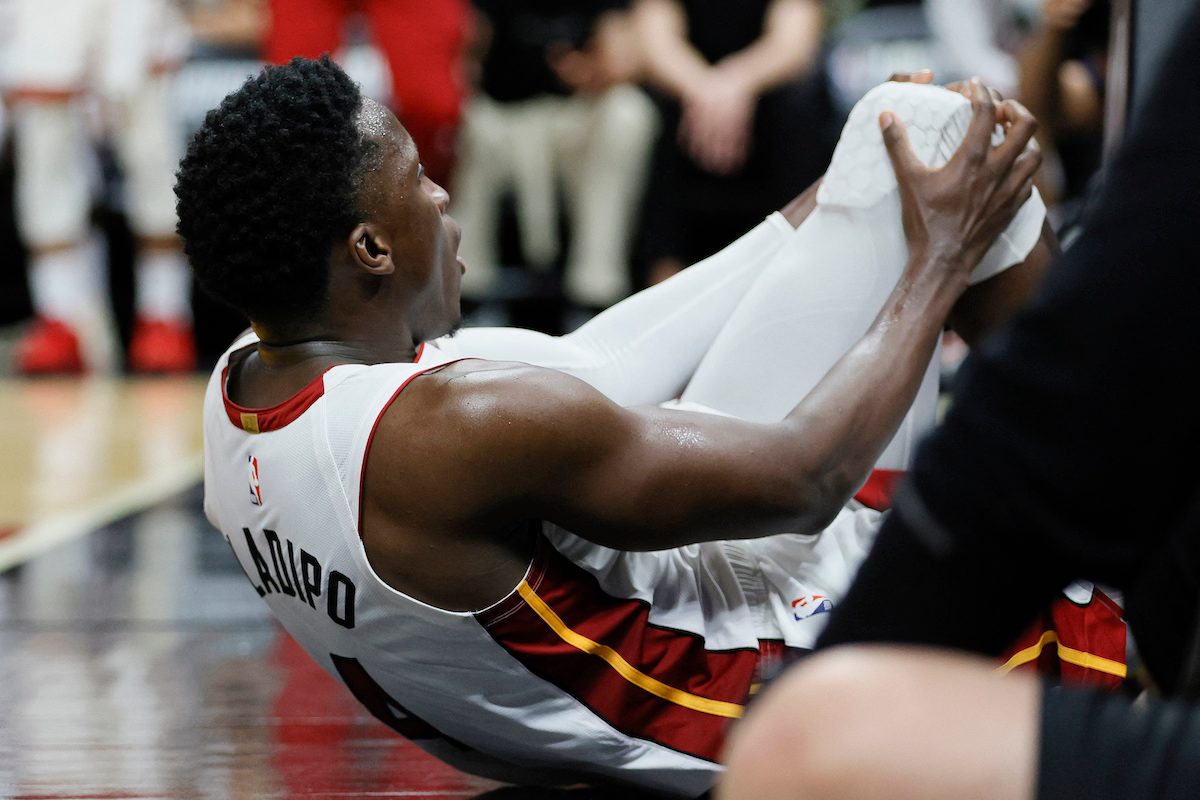 Heat guard Victor Oladipo out for rest of playoffs with knee injury