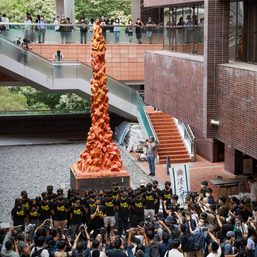 Hong Kong police seize statue in ‘incitement to subversion’ probe