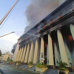 Fire razes decades-old Manila Central Post Office