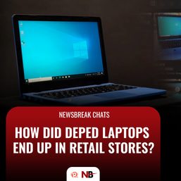 Newsbreak Chats: How did DepEd laptops end up in retail stores?