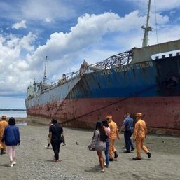Zamboanga del Norte fears oil spill as typhoon-damaged ship remains on its shores