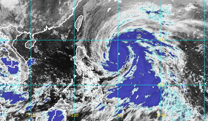 Betty weakens into typhoon over Philippine Sea