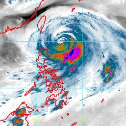 Typhoon Betty moves slowly over waters east of Batanes