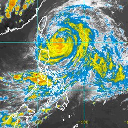 Typhoon Betty starts slowly heading north, away from Luzon