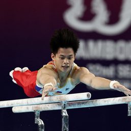Carlos Yulo completes all-around 3-peat, leads PH to silver in team event