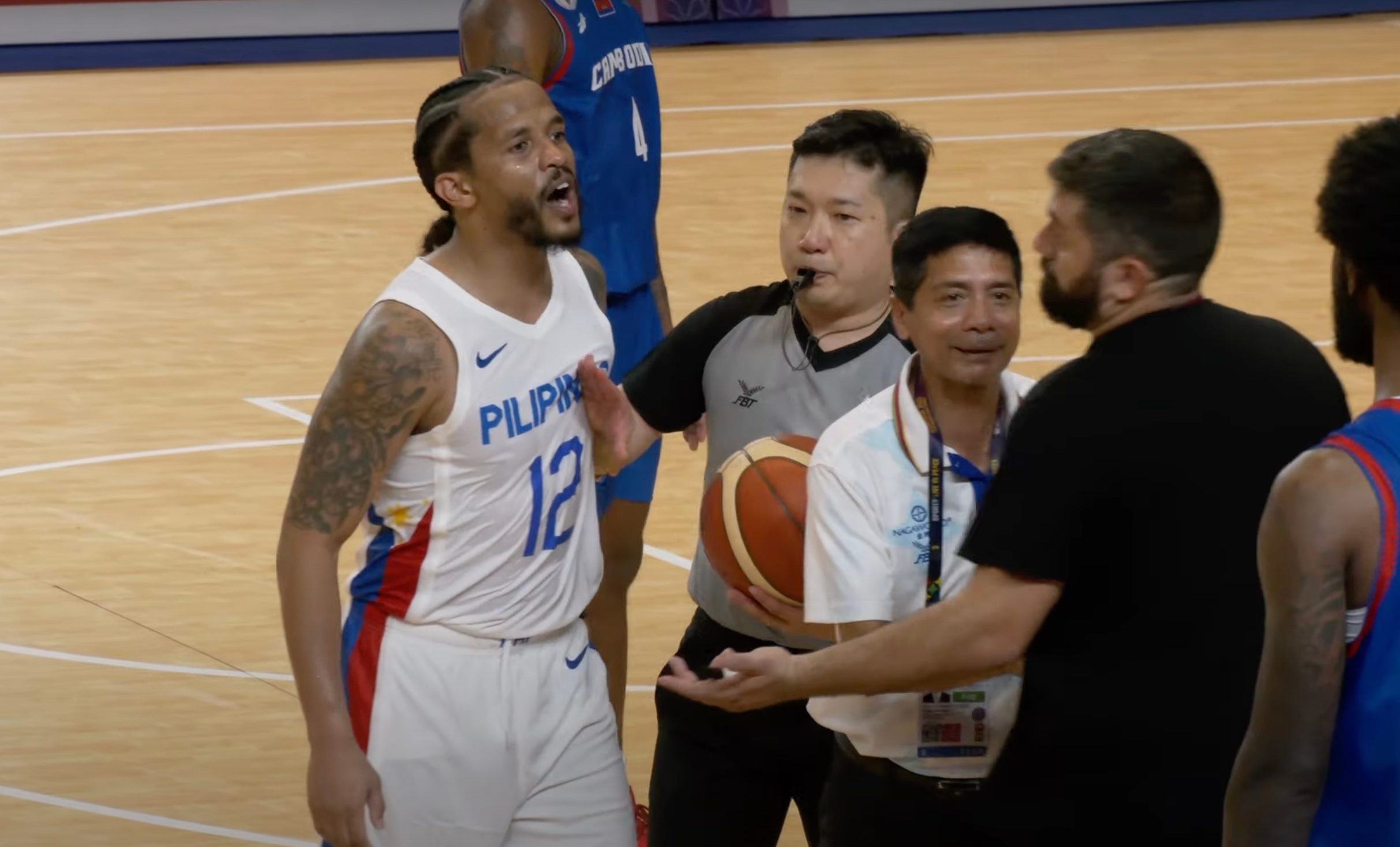 Gilas Pilipinas takes exception as Cambodia coach calls late timeout in rout