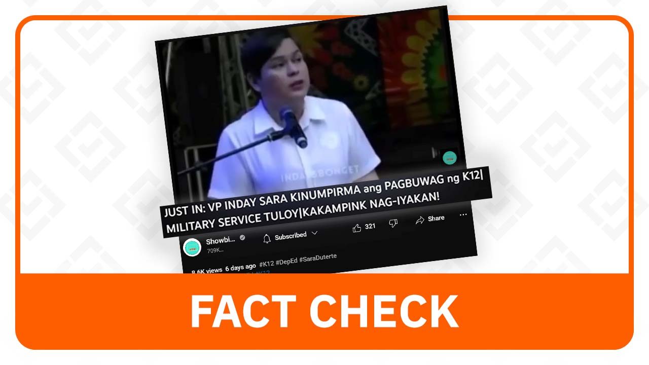 FACT CHECK: Senior high school has not been replaced with mandatory military service 