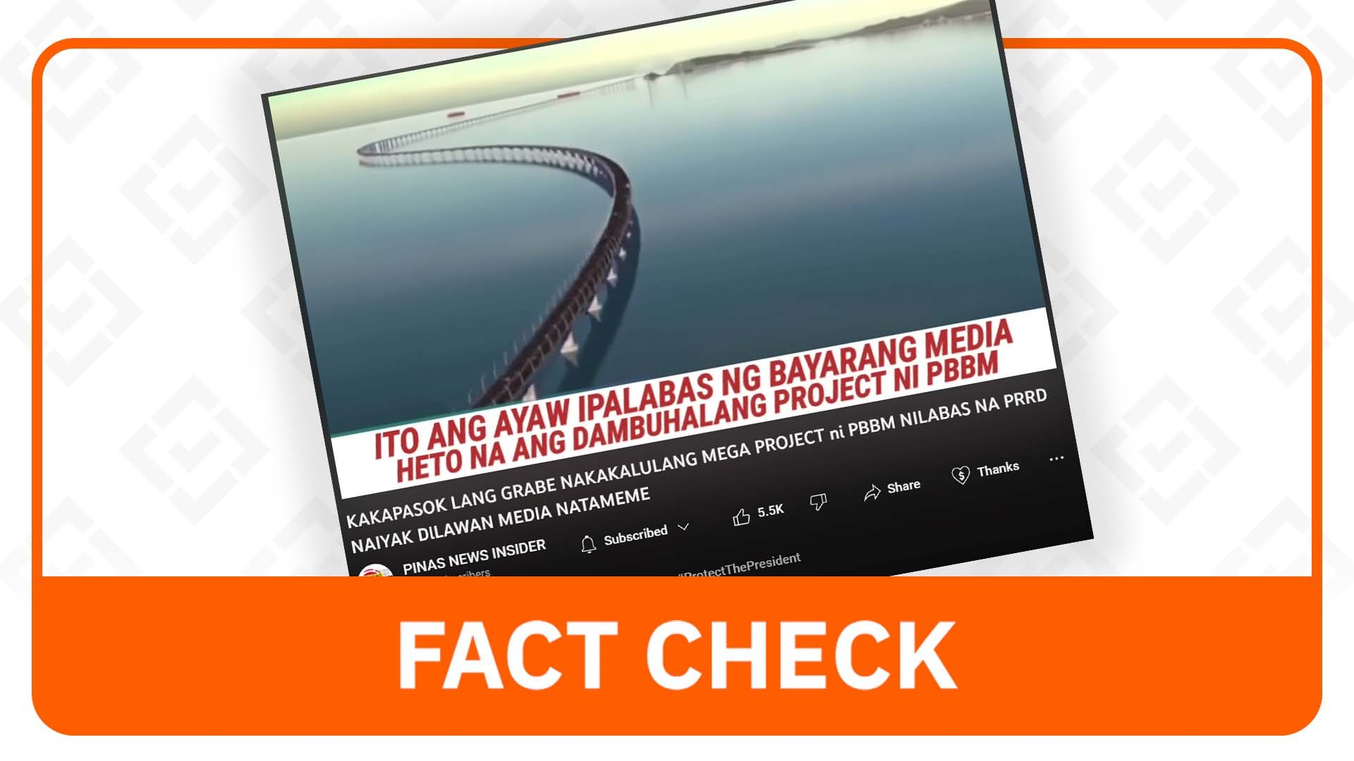 FACT CHECK: Ex-president Marcos didn’t provide blueprints for Bataan-Cavite Interlink Bridge project