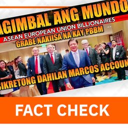 FACT CHECK: Asian, European billionaires have not allied with Marcos due to hidden account