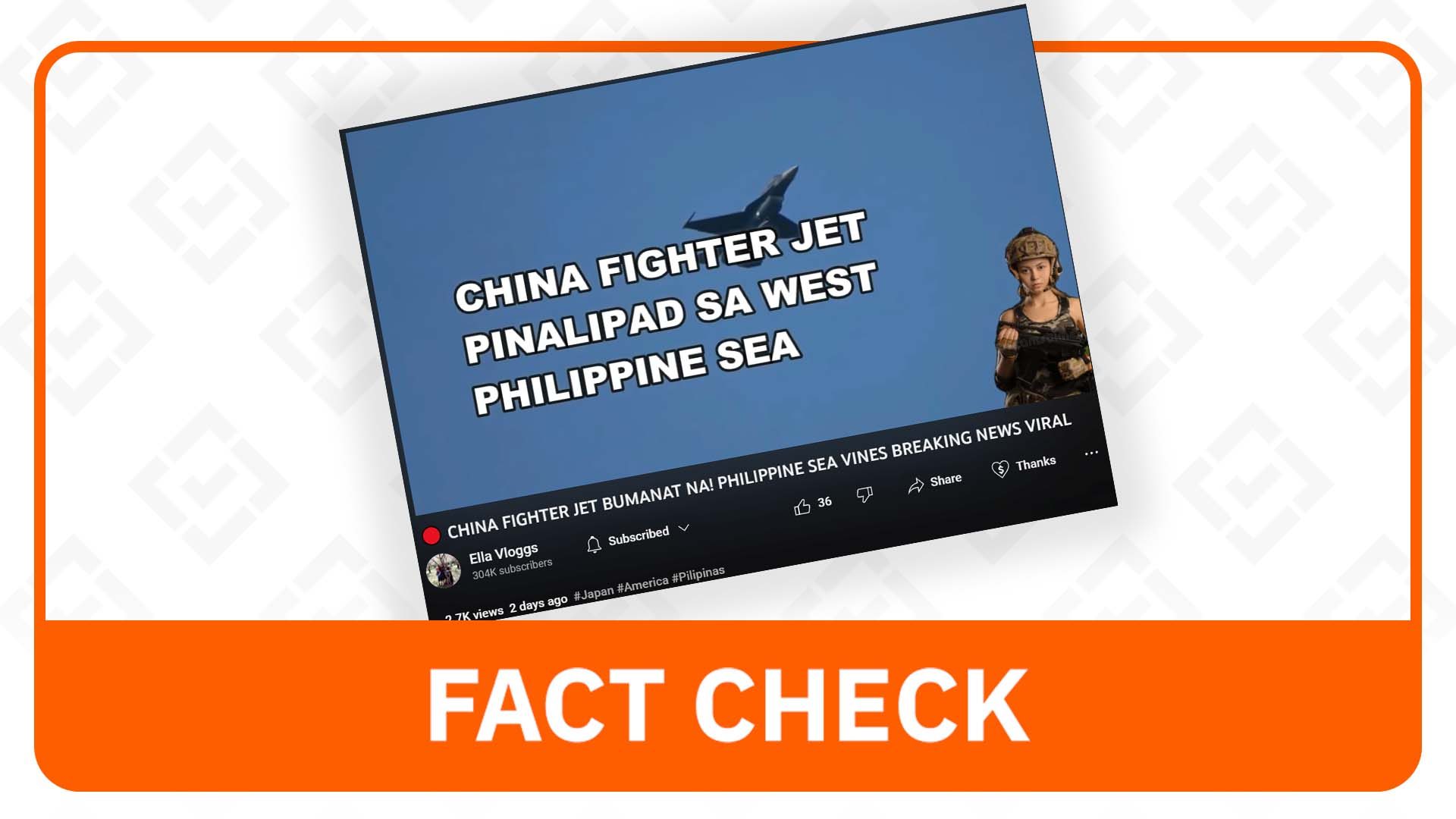 FACT CHECK: Video shows a Japanese F-2 fighter plane, not a Chinese jet 