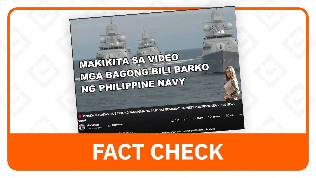 FACT CHECK: Video does not show PH ships sent to the West Philippine Sea