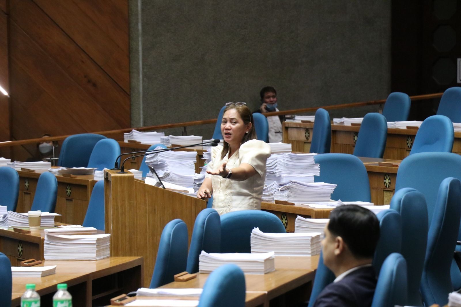 Empty chairs at empty tables: Lack of warm bodies in plenary upsets lawmaker