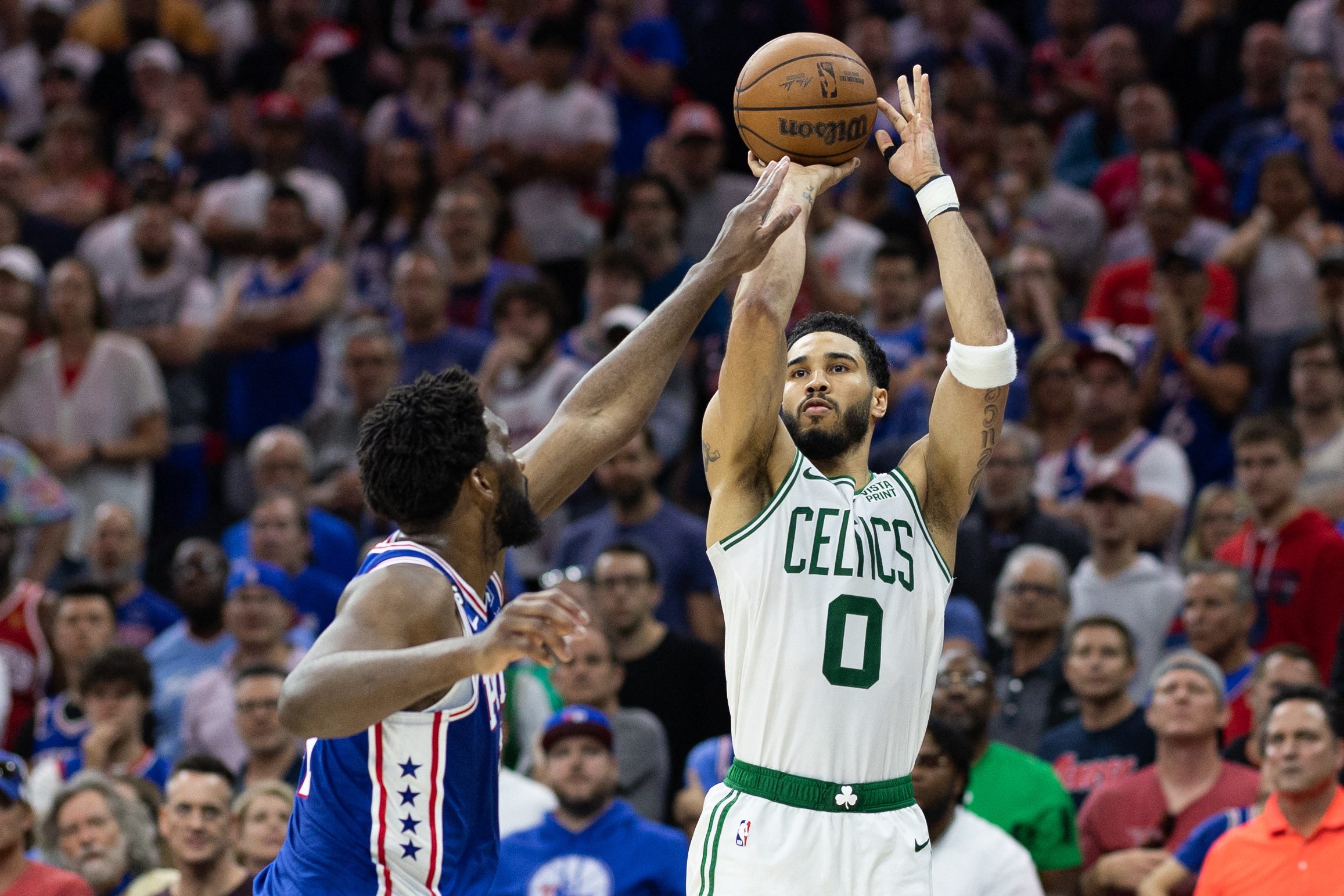 Late heroics from Jayson Tatum lift Celtics past 76ers, force Game 7