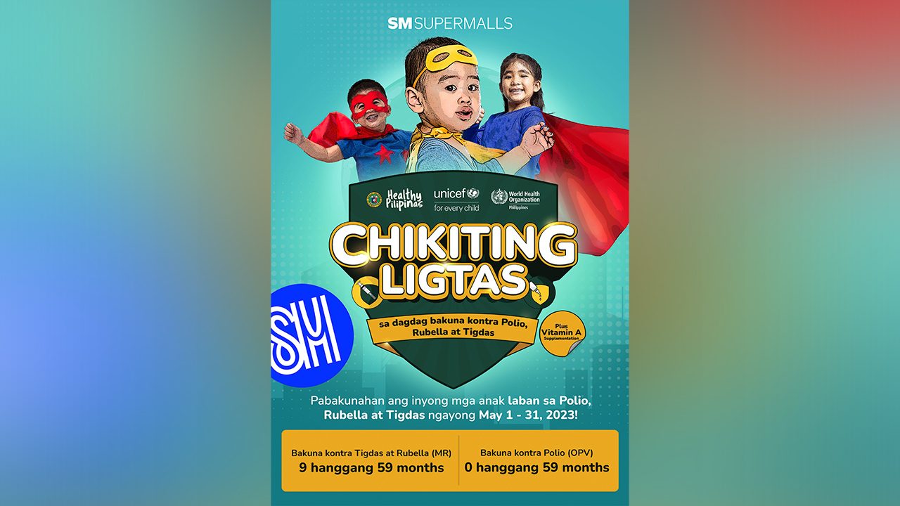 SM Supermalls backs DOH’s Chikiting Ligtas vax campaign