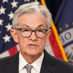 Fed’s Powell says risks more balanced, June policy decision unclear
