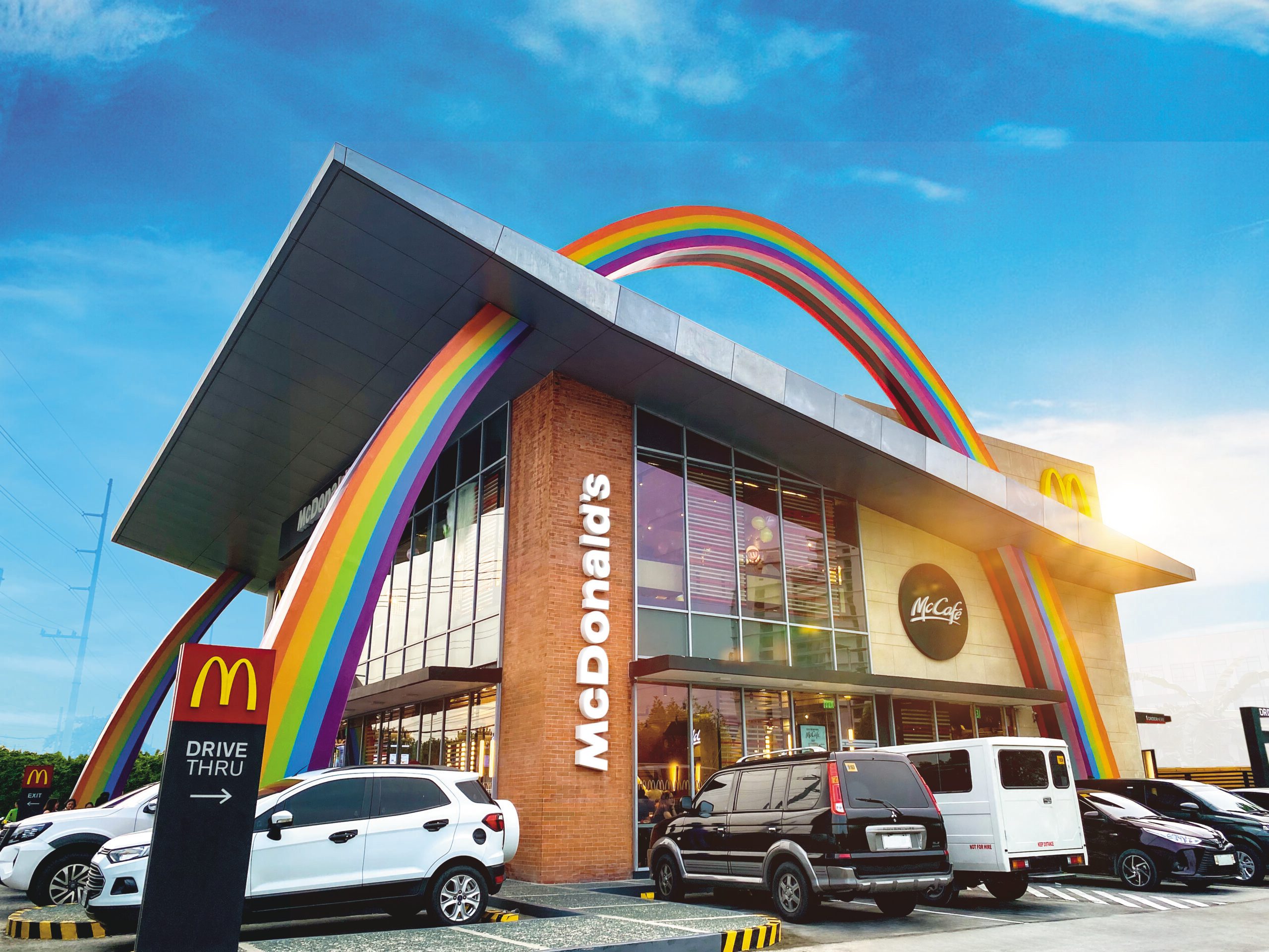 Love Ko All: McDonald’s Philippines colors its iconic arches at its McKinley West store