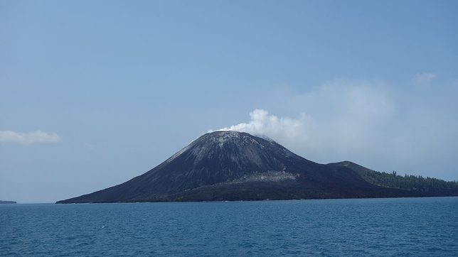 Indonesia’s Anak Krakatau volcano erupts twice, spewing big ash cloud