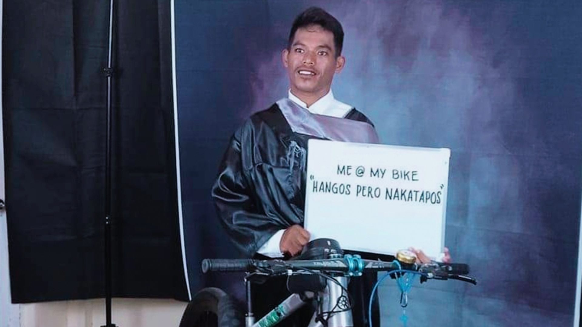 Eastern Samar polio survivor pedals 77.8 km weekly to earn college degree
